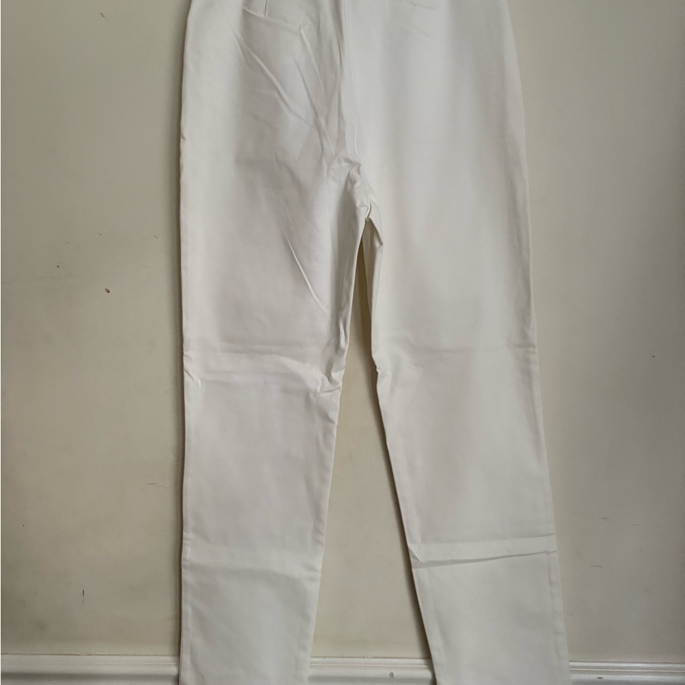 J CREW Sailor slim  PANTS in white SIZE  6. cotton NEW - Picture 4 of 5